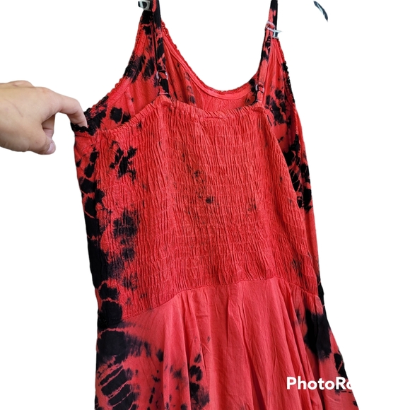 SAAKAS New Boho Waterfall Tie Die Dress - Picture 5 of 11